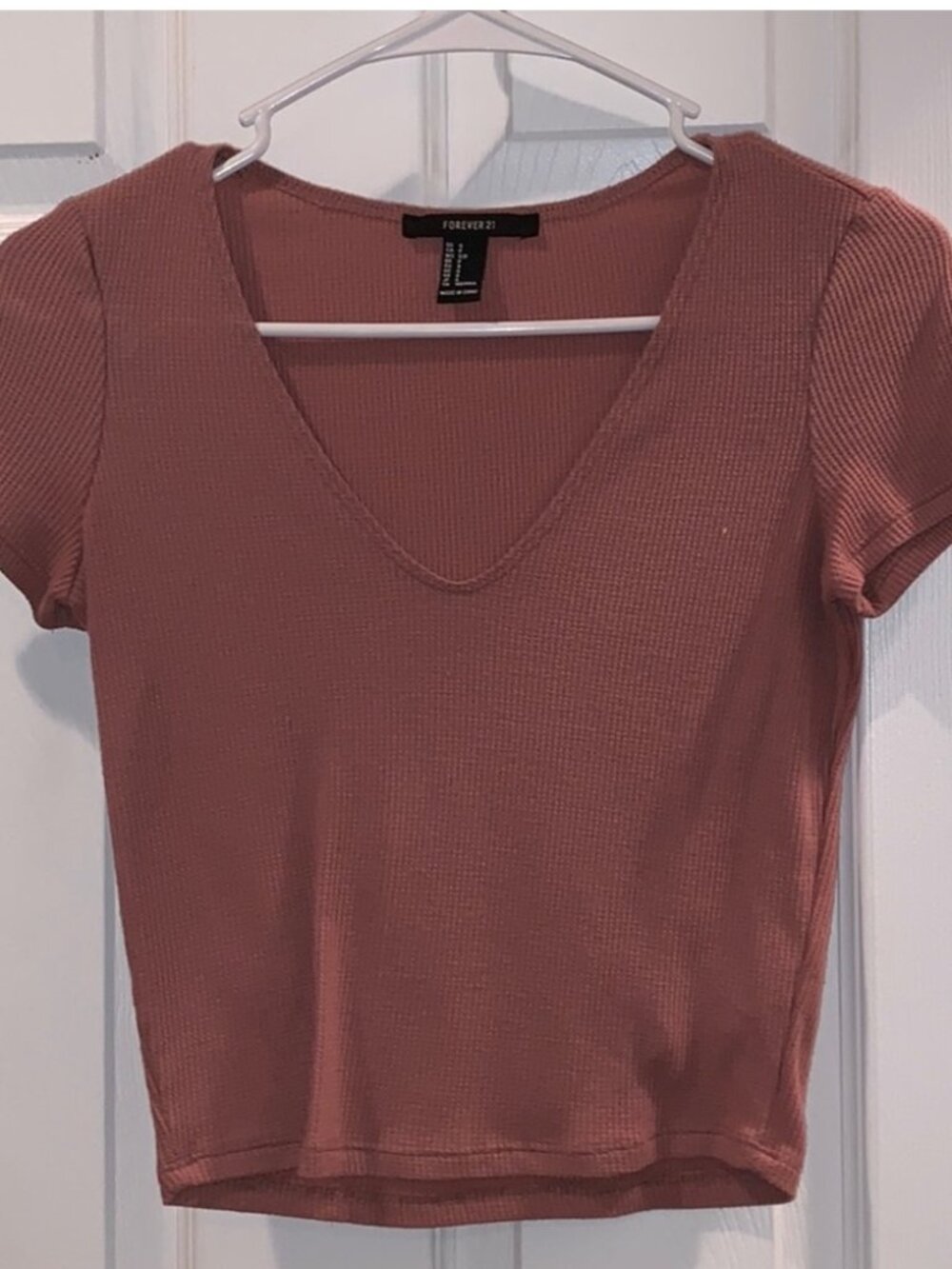 Pink/Nude Cropped Knit Top